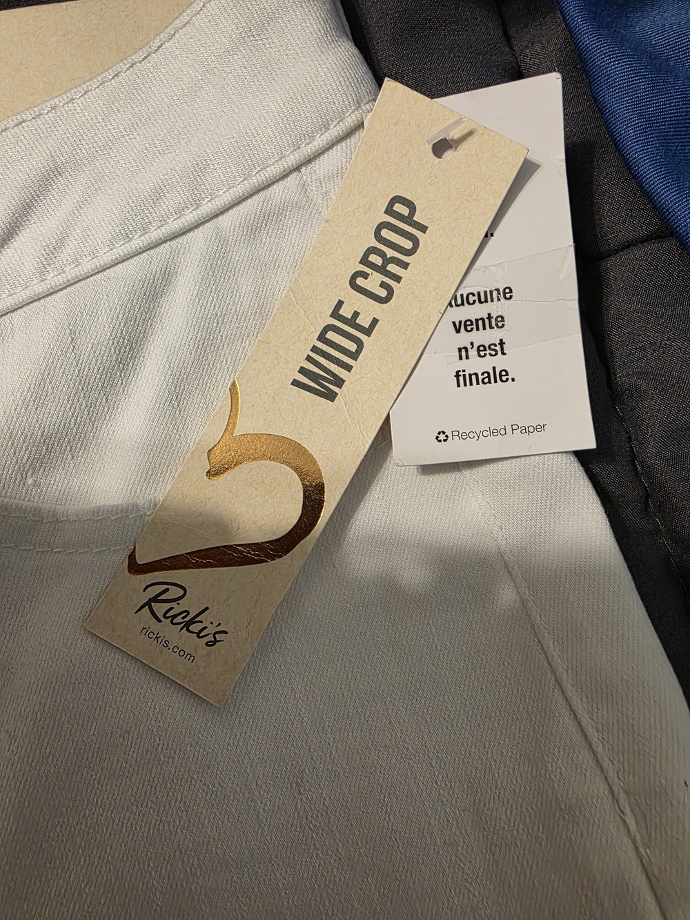 Ricki's White Wide-Leg Cropped Jeans - Picture 8 of 8